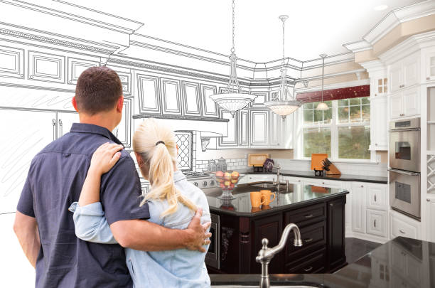 Custom kitchen cabinets installed in a Ringoes home